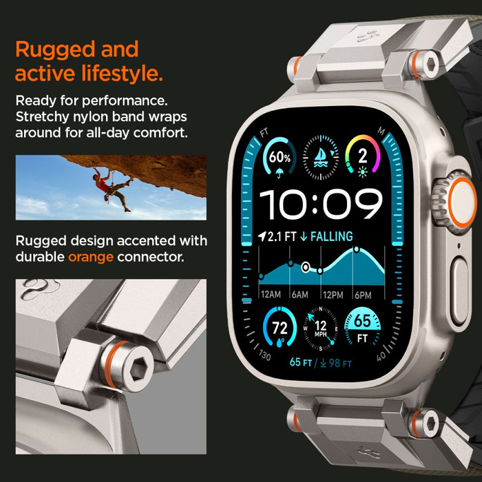 SPIGEN DURAPRO ARMOR APPLE WATCH 6 / 7 / 8 / 9 / 10 / SE / ULTRA 1 / 2 (44 / 45 / 46 / 49 MM) MILITÄRGRÜN