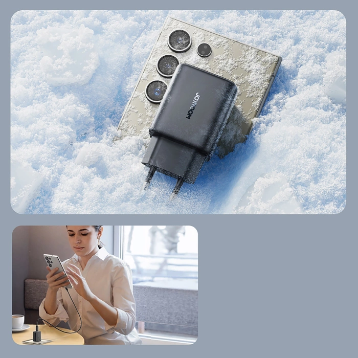 Joyroom JR-TCF23 USB-C 25W SFC/PPS/PD Netzwerkladegerät – Schwarz