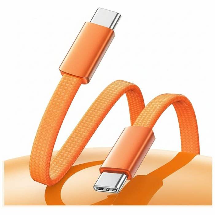 Kabel USAMS U96 60W USB-C do USB-C 1.2m  pomarańczowy