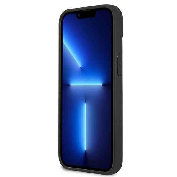 Telefontok KARL LAGERFELD Apple iPhone 13 Mini 3D gumi Choupette fekete kemény tok