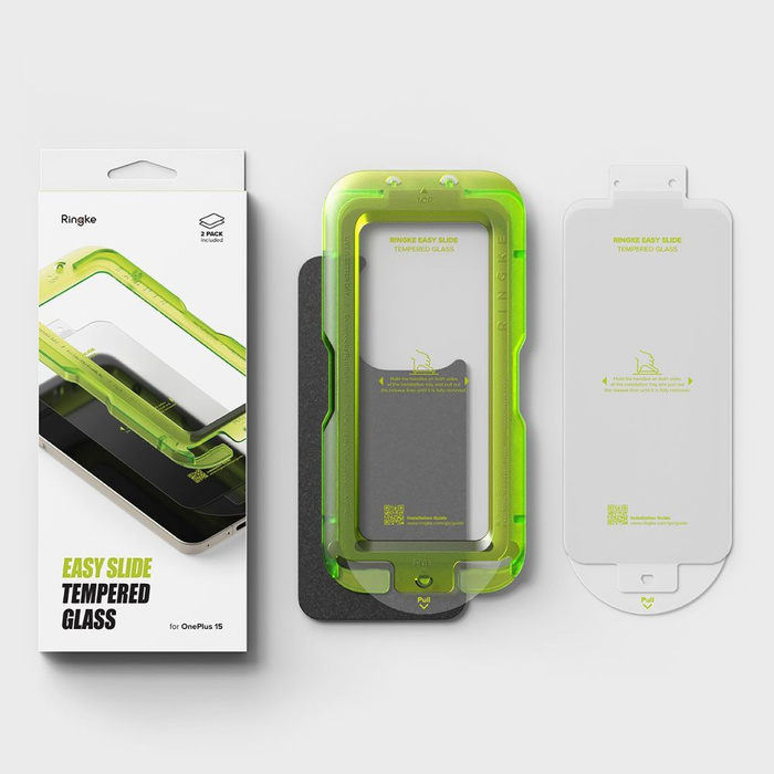 SZKŁO HARTOWANE RINGKE EASY SLIDE 2-PACK ONEPLUS 15 CLEAR