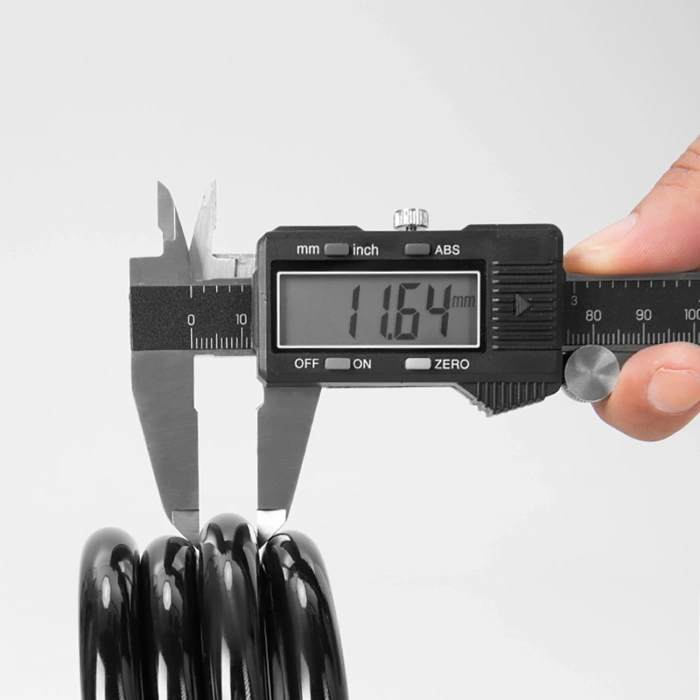 Blokada rowerowa Wozinsky WPB-01R przenośna z linką antykradzieżową i 2 kluczami do roweru elektrycznego motocykla - czarna