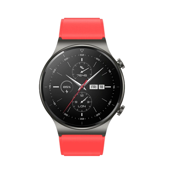 Silikonarmband für Huawei Watch GT 2/3/4/2 Pro/3 Pro/4 Pro/GT 2e 46 mm – rot