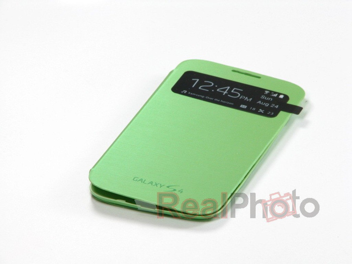 Puzdro SAMSUNG Galaxy S4 SIV I9500 I9505 Puzdro Flip S-VIEW EF-CI950BWEG Green