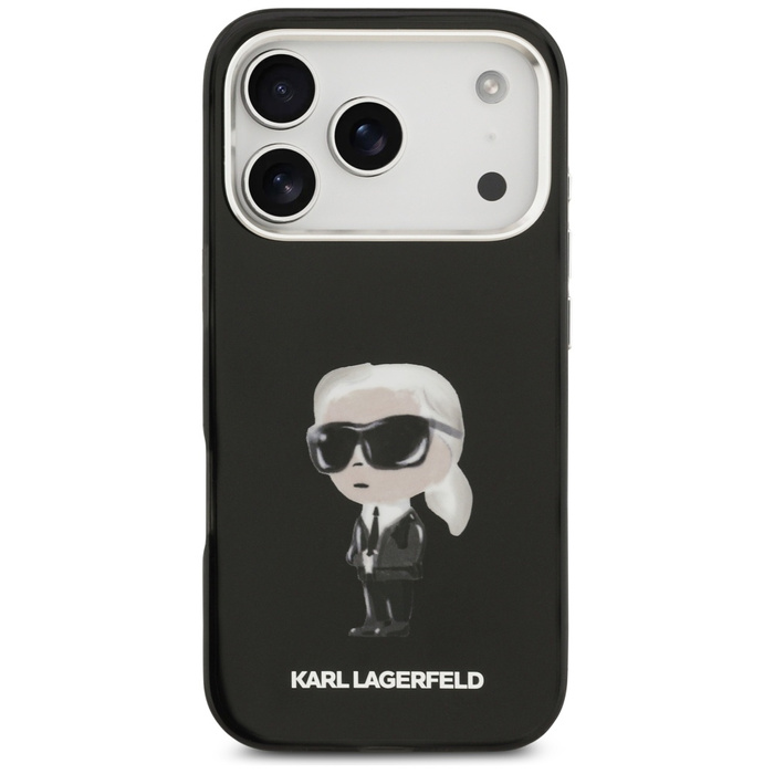 Etui Karl Lagerfeld IML Aquarelle Karl   & Logo MagSafe do iPhone 17 Pro czarny