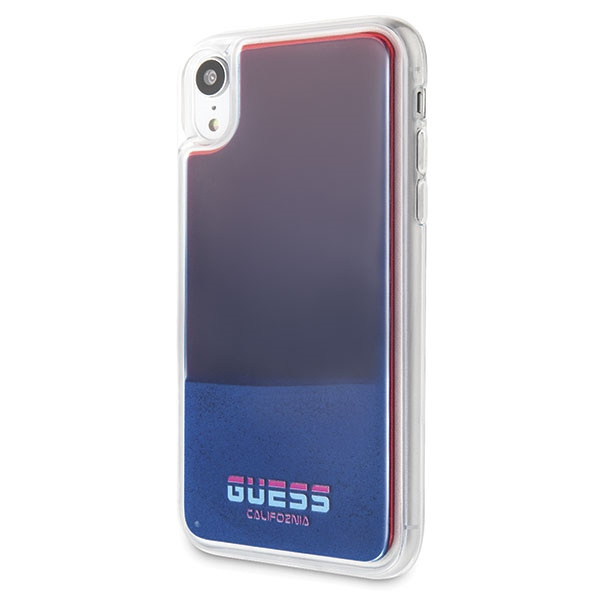 Cover guess Apple iPhone XR rosso / caso duro rosso California Glow in the dark Case 