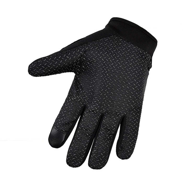 Gants de téléphone moto avec protection des articulations – noir