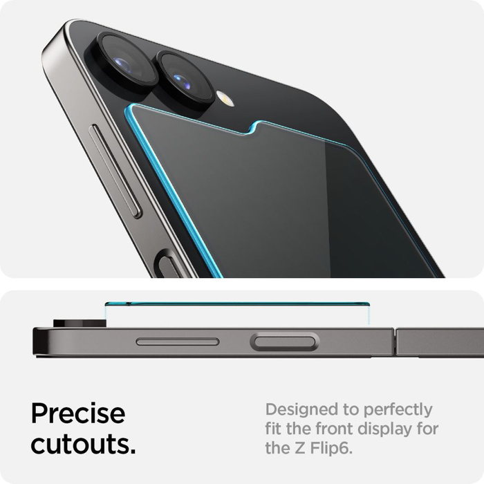 Vetro temperato Spigen GLAS.TR "EZ FIT" Z Flip cONFEZIONE DA 2 GALAXY 6 TRASPARENTE