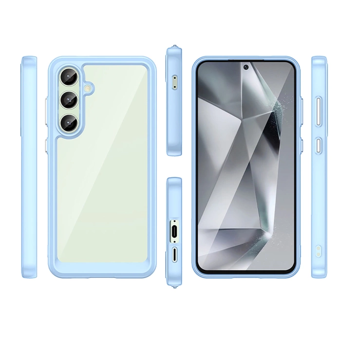 Outer Space Case with Gel Frame for Samsung Galaxy S24 FE - Blue