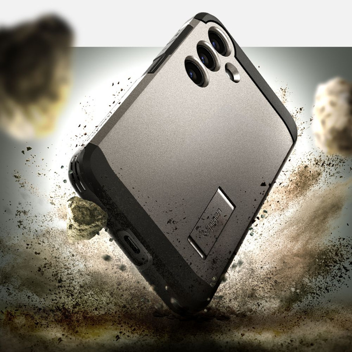 Coque Spigen Tough Armor Samsung Galaxy S24+ Plus Gunmetal Case