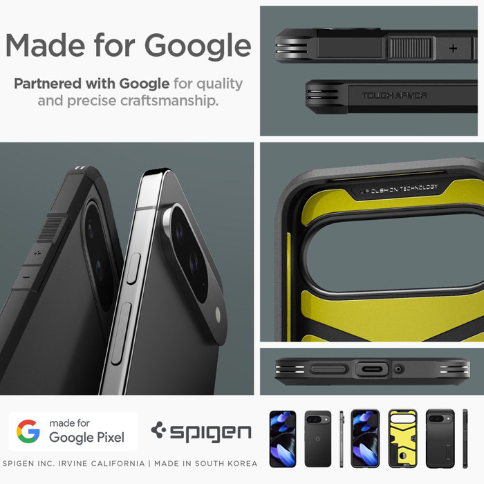 Cover Spigen Tough Armor GOOGLE PIXEL 9 / 9 PRO NERO