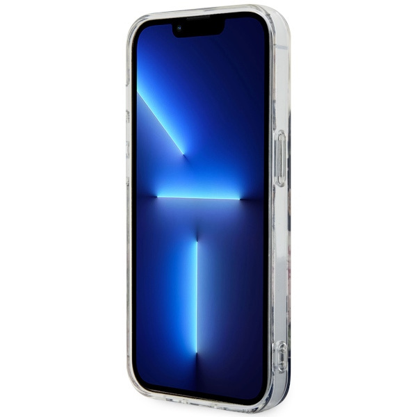 Hülle Guess GUHMP14LHCFWSK iPhone 14 Pro 6.1" schwarz/schwarz hartcase Flower MagSafe Case