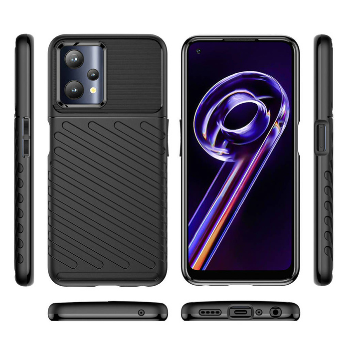 Thunder Case flexible armor case cover Realme 9 Pro black