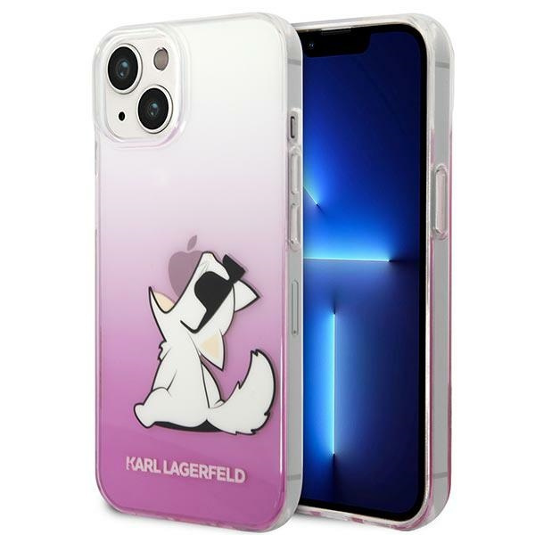 Hülle KARL LAGERFELD Apple iPhone 14 Plus Choupette Fun Pink Hartcase