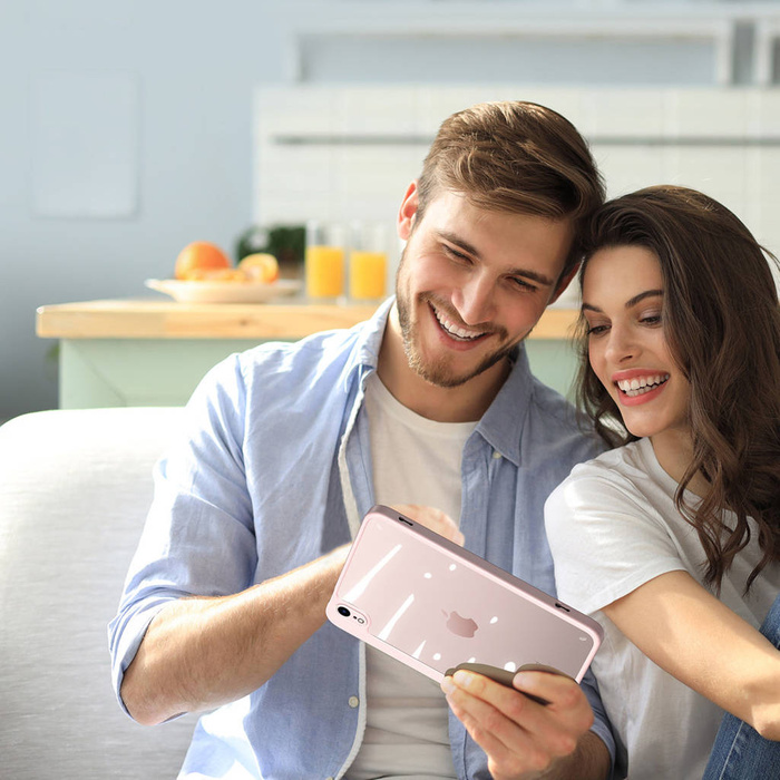 Dux Ducis Magi pour iPad mini 2021 smart cover avec support et rangement pour Apple Pencil rose