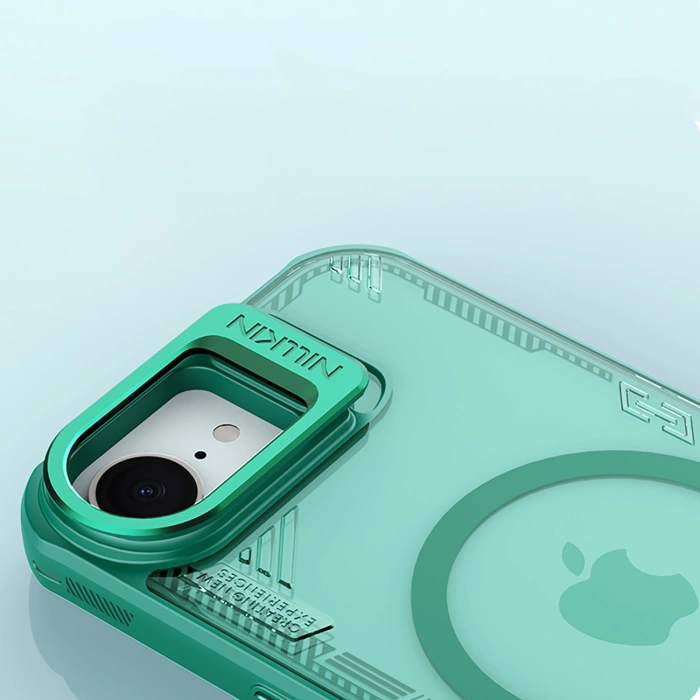 Etui Nillkin iPhone 16e Iceblade Prop Magnetic z podstawką na Zielone