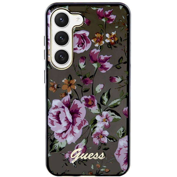 Case Guess GUHCS23MHCFWSK S23 Plus S916 black/black hardcase Flower Collection Case