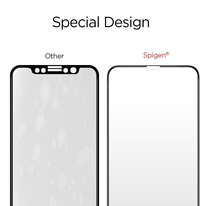 Edzett üveg SPIGEN GLAS.TR Slim HD Apple iPhone 11 Pro X XS teljes borítás FC