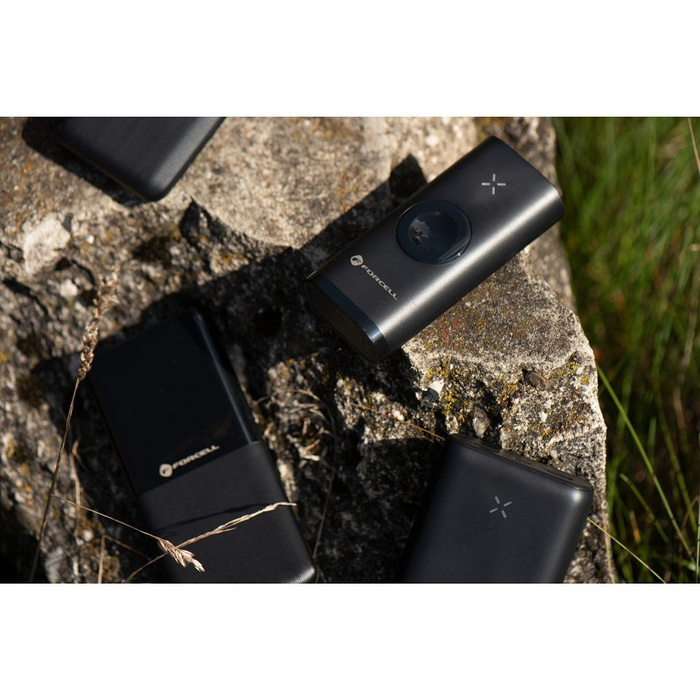 FORCELL F-ENERGY F10k1 powerbank kompatybilny z Apple Watch PD QC3.0 5A 22,5W 10 000 mAh czarny
