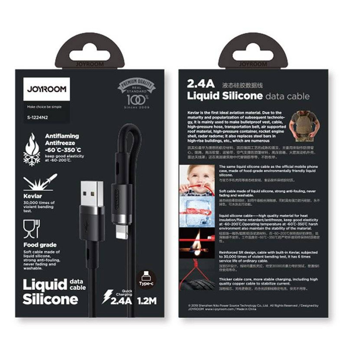 Joyroom USB - Cavo Lightning 2,4A 1,2 m (S-1224N2 Nero)
