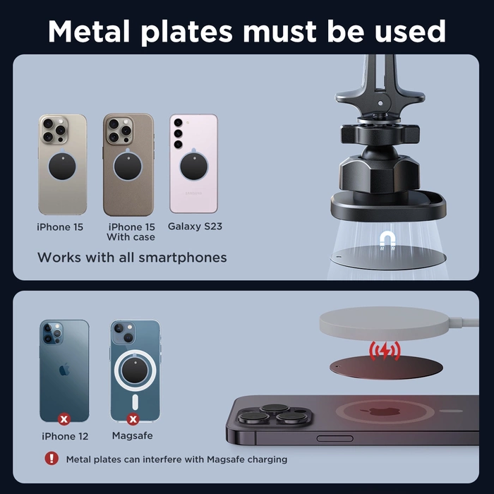 Joyroom JR-ZS400 magnetische Autotelefonhalterung am Armaturenbrett – Schwarz