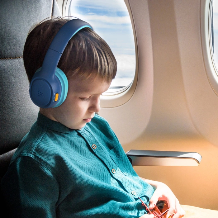 Tronsmart KH02 Wireless Headphones for Kids, Safe - Blue