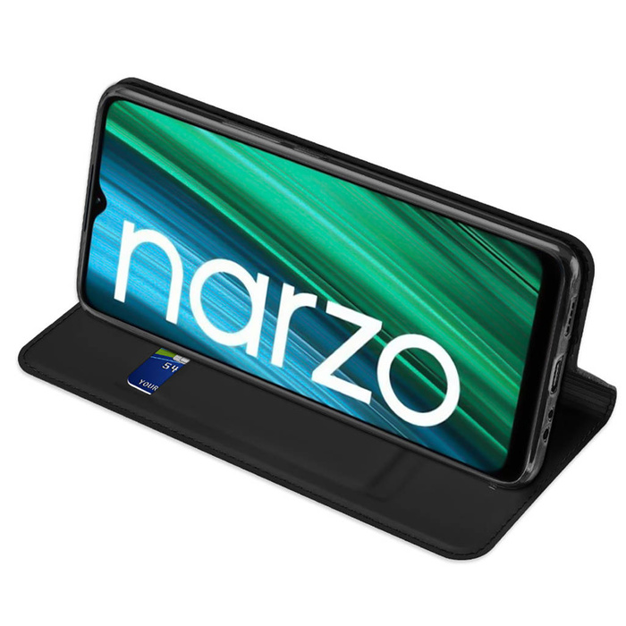 Housse étui Dux Ducis Skin Pro avec rabat Realme Narzo 50A noir