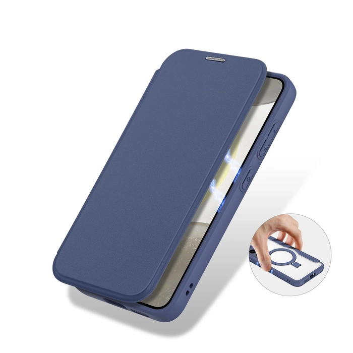 Dux Ducis Skin X Pro case with magnetic ring/stand for Samsung S24+ - blue
