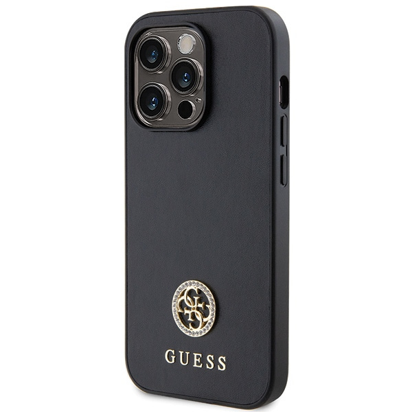 Guess GUHCP15XPS4DGPK iPhone 15 Pro Max 6,7" nero/nerocase Strass Metal Logo