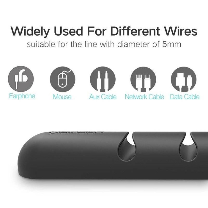 UGREEN organizador de cables 4 ranuras (2 piezas)