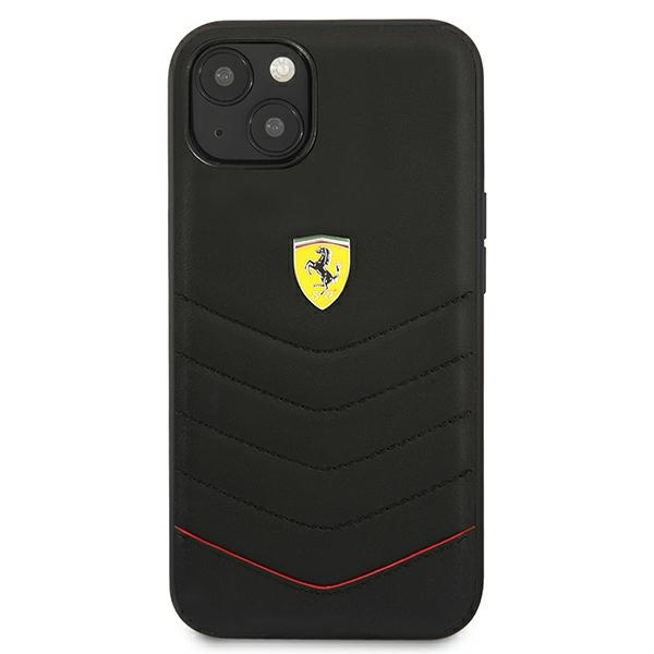 Coque FERRARI Apple iPhone 13 Mini Off Track Mallette noire matelassée