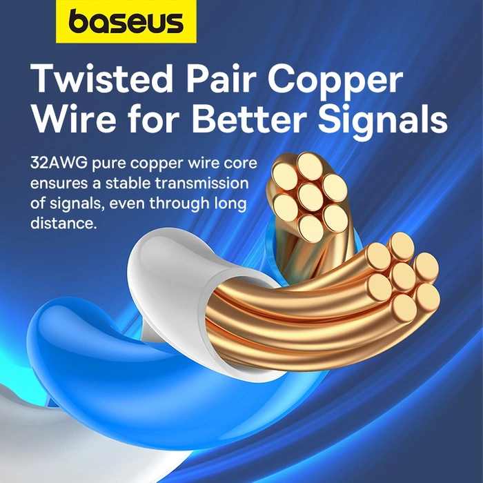 Baseus Cat 7 UTP Ethernet RJ45 Cable Flat 0,5m black