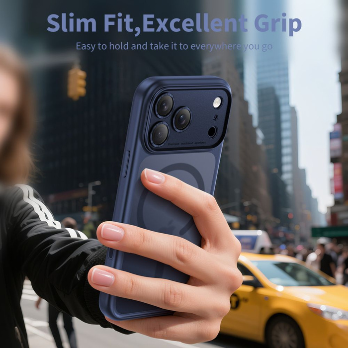 TECH-PROTECT MAGPEAK MAGSAFE CC IPHONE 17 PRO MATTE DEEP BLUE