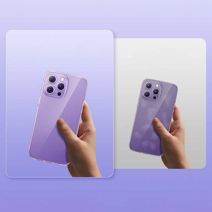 Baseus Simple 2 Case für iPhone 14 Pro Max dünne Hülle transparent