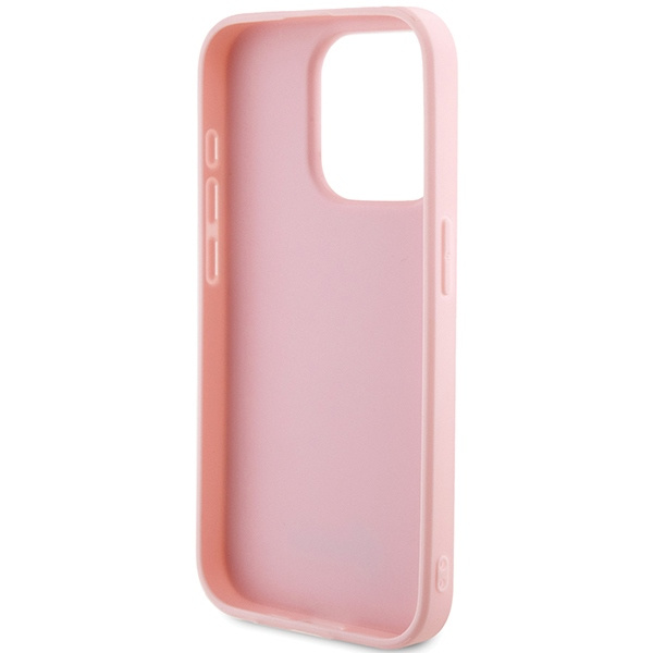 Etui Guess GUHCP15LPSAIRSP iPhone 15 Pro 6.1" różowy/pink hardcase Saffiano Iridescent Script Case
