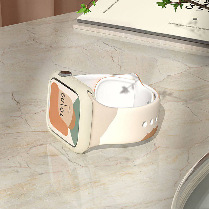 Correa Moro Band Para Apple Watch 7 / SE / 5/4/3/2 (41mm / 40mm / 38mm) Correa de Silicona Reloj Pulsera Patrón 1