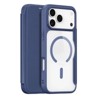 Dux Ducis Skin X Pro iPhone 17 Pro Max Hülle mit Wallet, MagSafe kompatibel - Blau