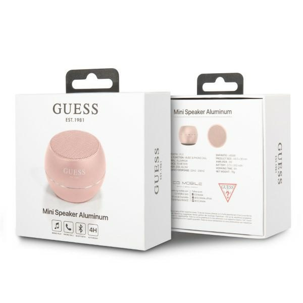 Guess lautsprecher Bluetooth GUWSALGEP Lautsprecher mini rosa/rosa