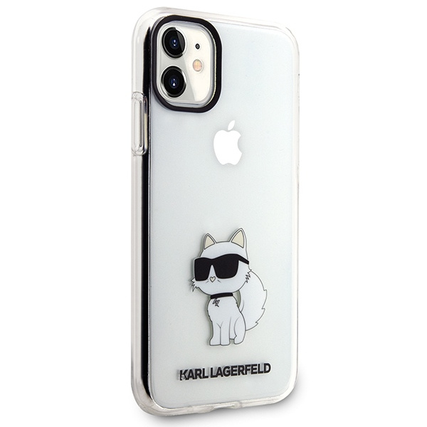 Karl Lagerfeld KLHCN61HNCHTCT iPhone 11 / Xr 6.1" transparent hardcase Ikonik Choupette