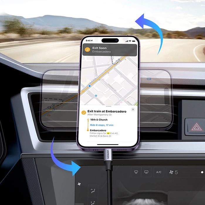 Magnetic držák auto UGREEN LP428 pro mřížku chladiče