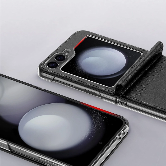 Dux Ducis Brill leather case for Samsung Galaxy Z Flip 6 - black