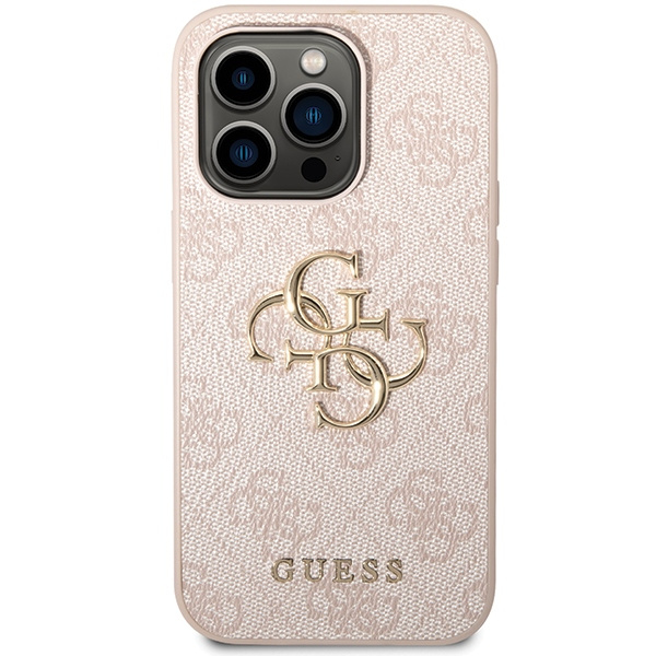 Guess GUHCP15X4GMGPI iPhone 15 Pro Max 6.7" rosa/rosa durocase 4G Big Metal Logo