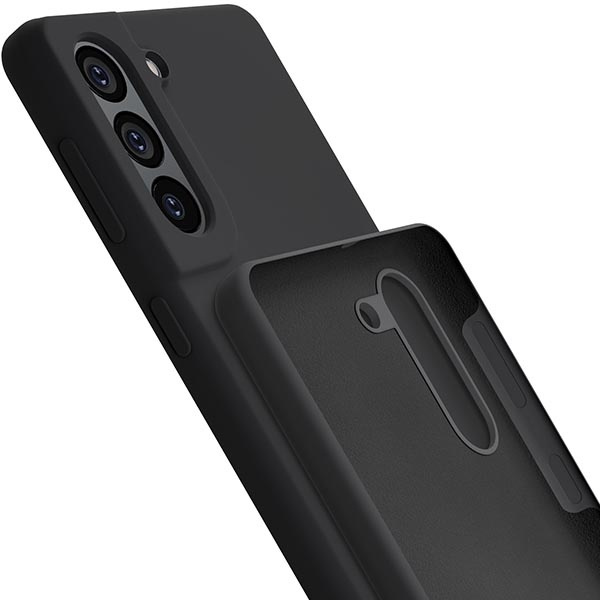 3mk Silicone Case Sam S21 FE 5G G990 noir/noir