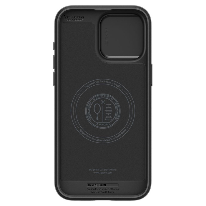 Coque iPhone 15 Pro Max Spigen Optik Armor Mag MagSafe Noir Case