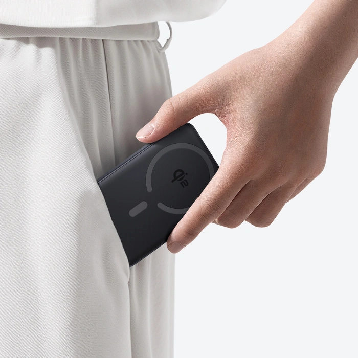 Powerbank Baseus EnerFill FM12 10000mAh 22,5W Qi2 kompatybilny z MagSafe z kablem Baseus Simple USB-C 20V/3A 30cm - czarny