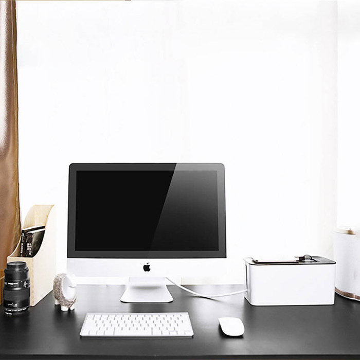 Ugreen portacavi scatola organizer S 27,8x13x12,8cm bianco e nero (LP110)