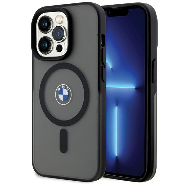 Coque BMW BMHMP15LDSLK iPhone 15 Pro 6.1" noir/noircase IML Signature MagSafe Case