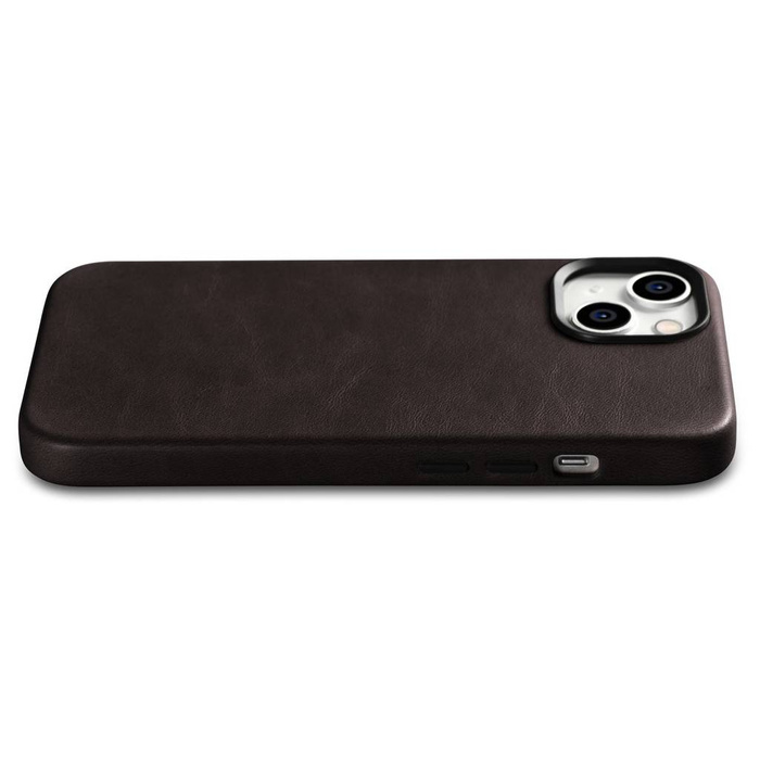 iCarer Case Leather genuine leather case for iPhone 14 Plus braun (WMI14220703-BN) (MagSafe compatible)