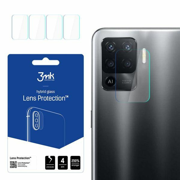 3MK Lens Protect Oppo Reno 5 Lite Protection for the camera lens 4 pcs