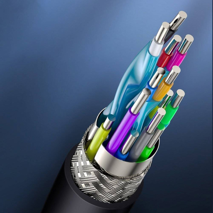 Baseus kabel HDMI 2.0 kabel 4K 60 Hz 3D HDR 18 Gbps 3 m černý (CAKGQ-C01)